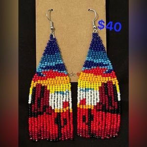 Native Inspired beaded earrings